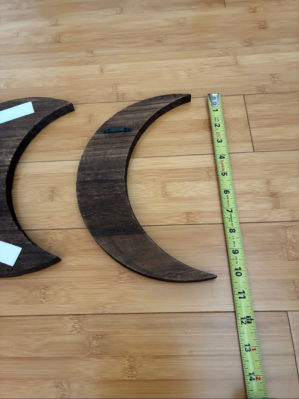 2 Piece Wood Moon Mirror Boho Wall Set